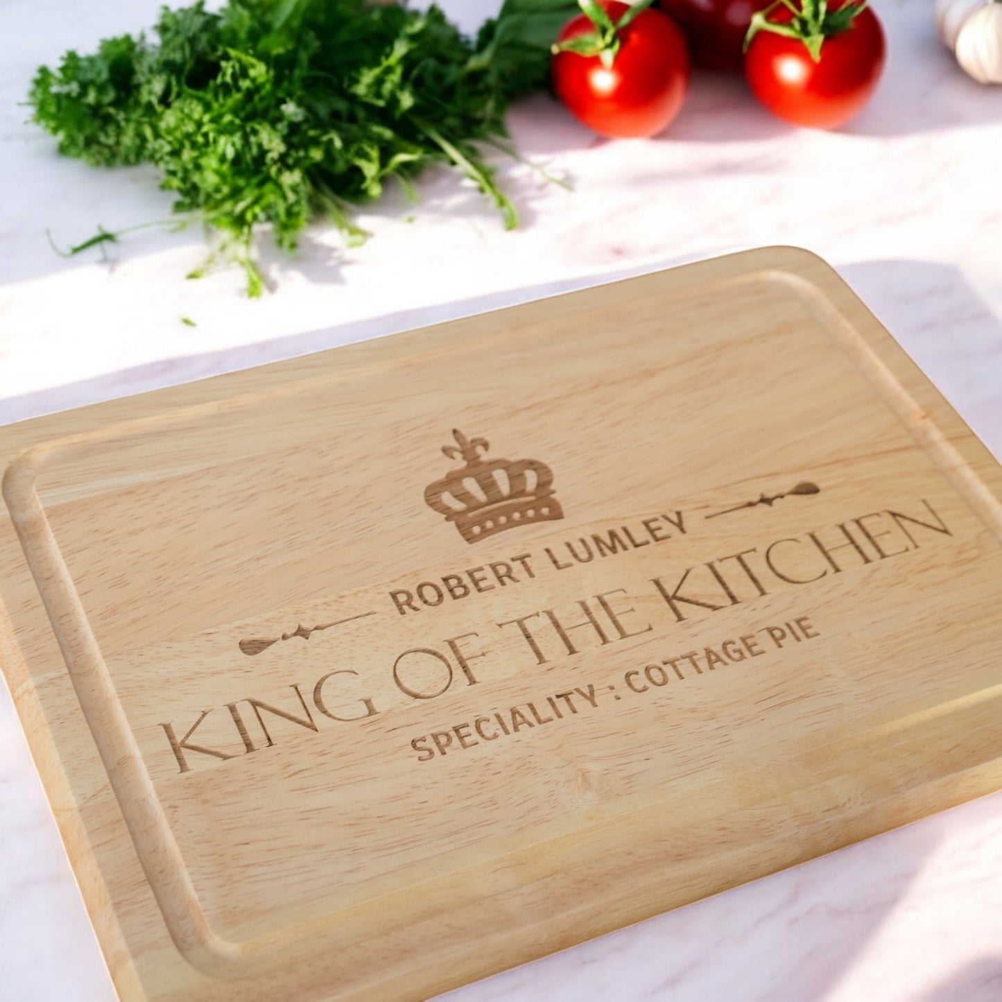 "King of the Kitchen" Chopping Board