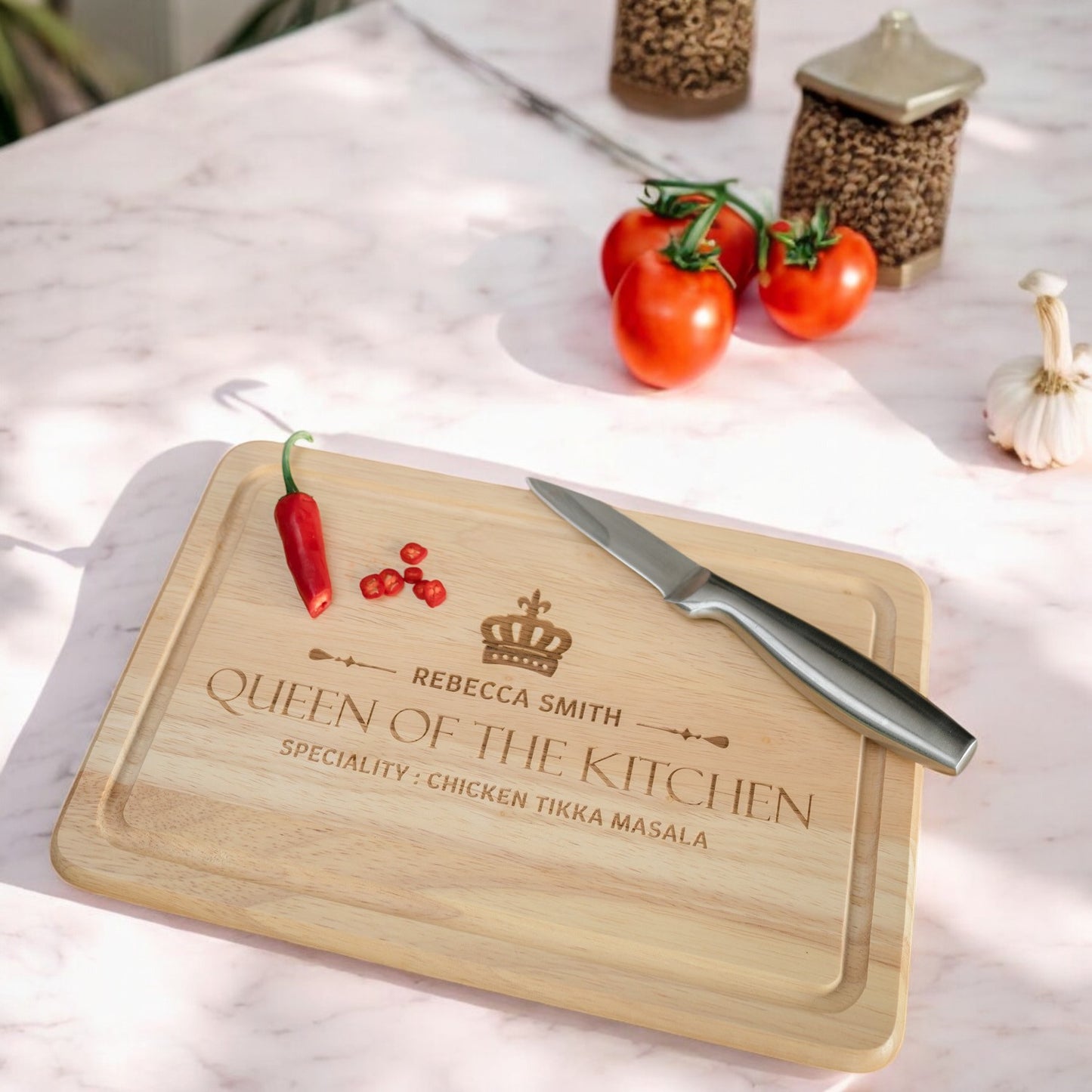 "Queen of the Kitchen" Chopping Board