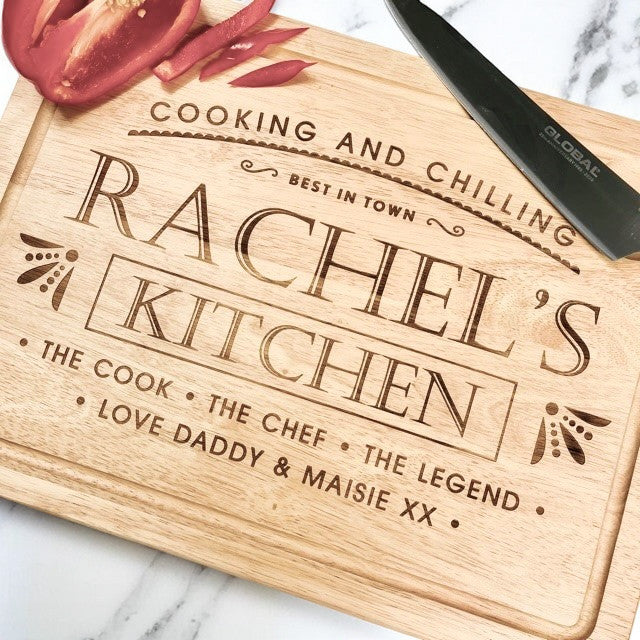 "Chef's Kitchen" Chopping Board