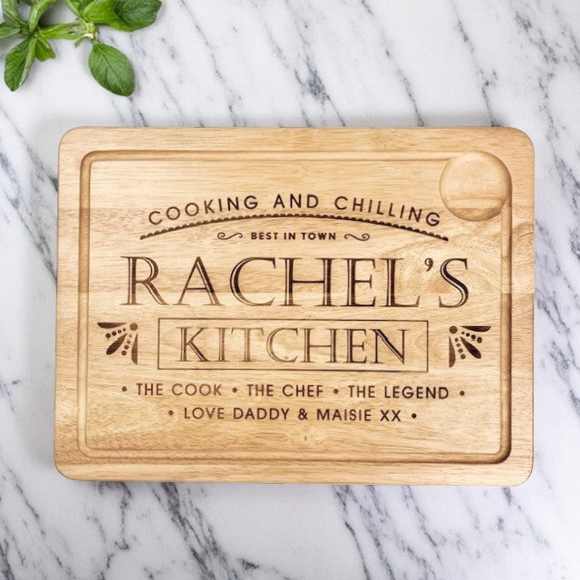 "Chef's Kitchen" Chopping Board