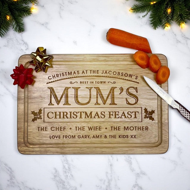 "Christmas Feast" Chopping Board