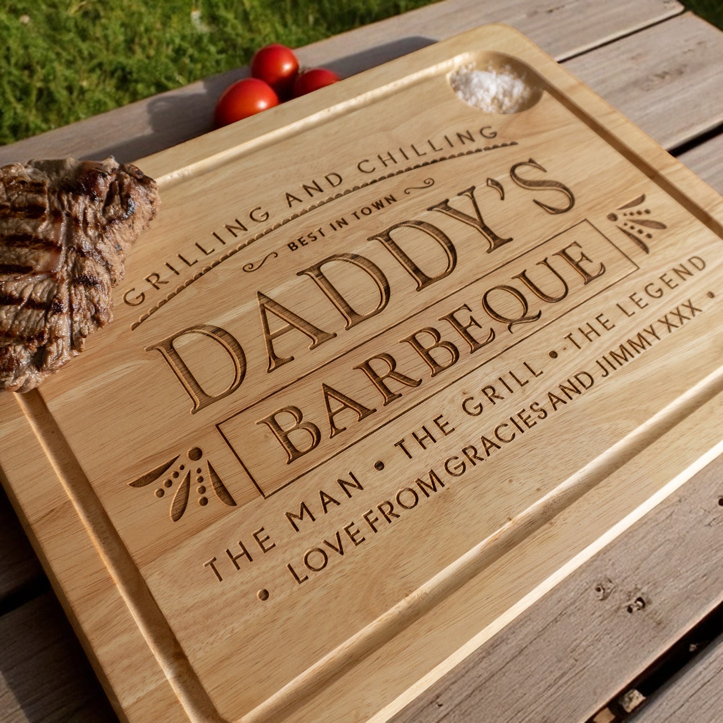 "Dad's BBQ" Chopping Board