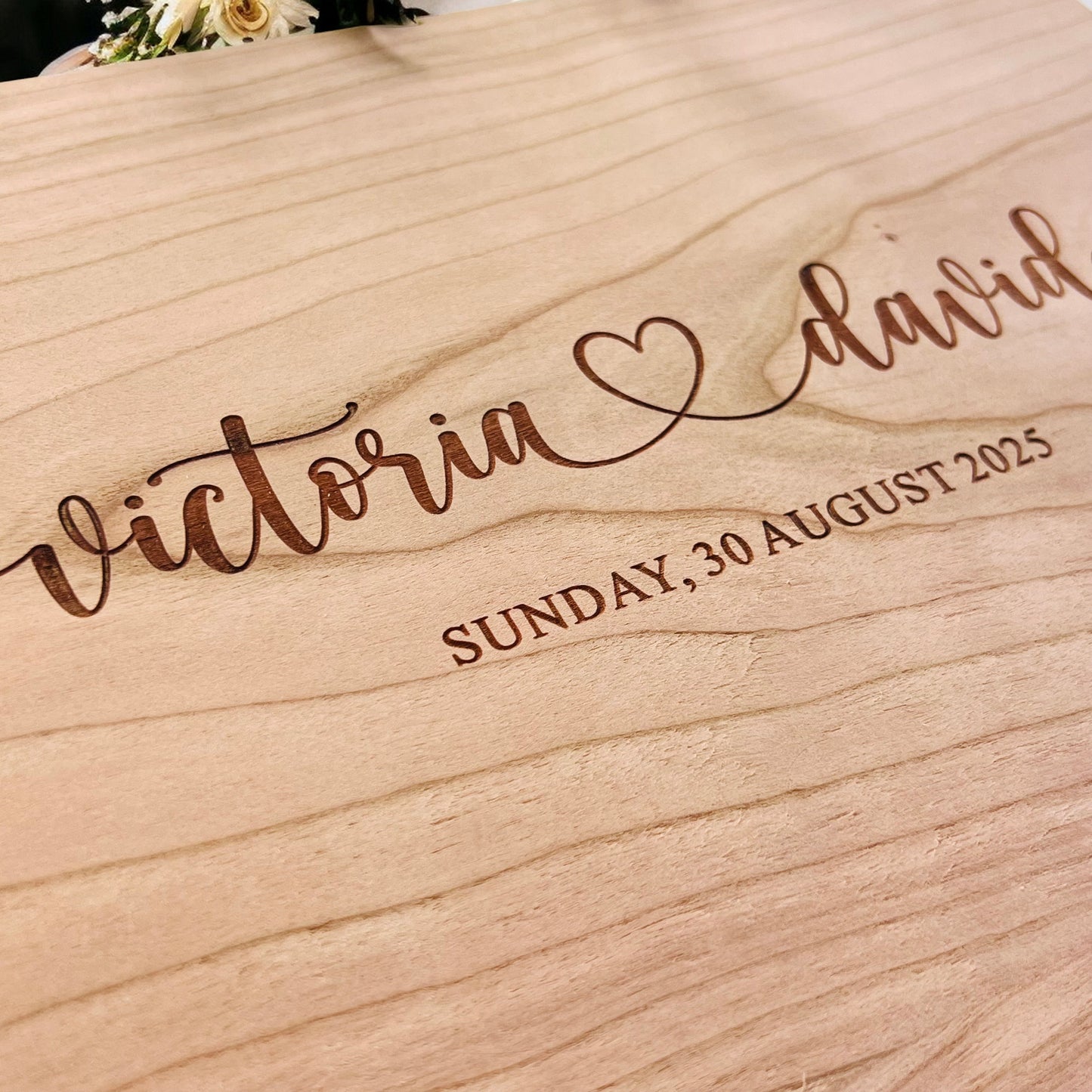 Love Heart Cherry Wedding Guestbook