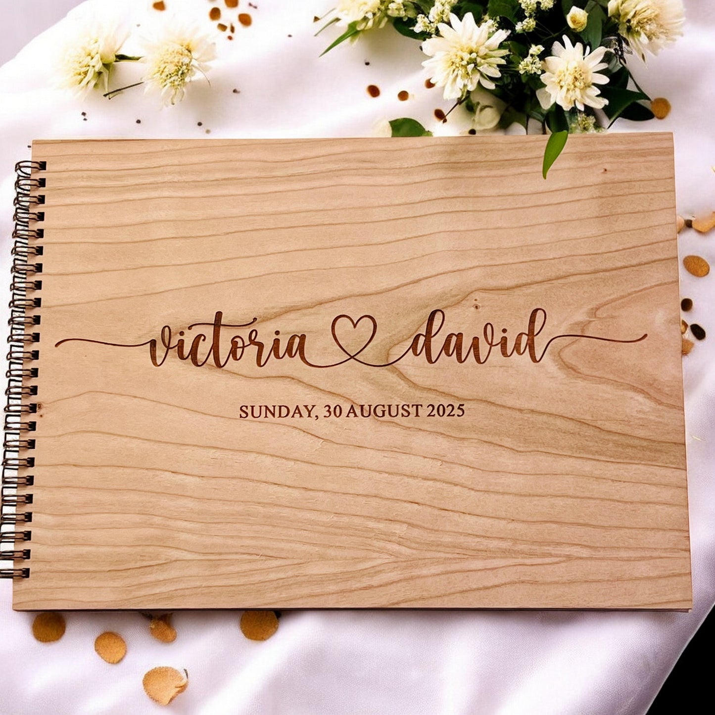 Love Heart Cherry Wedding Guestbook