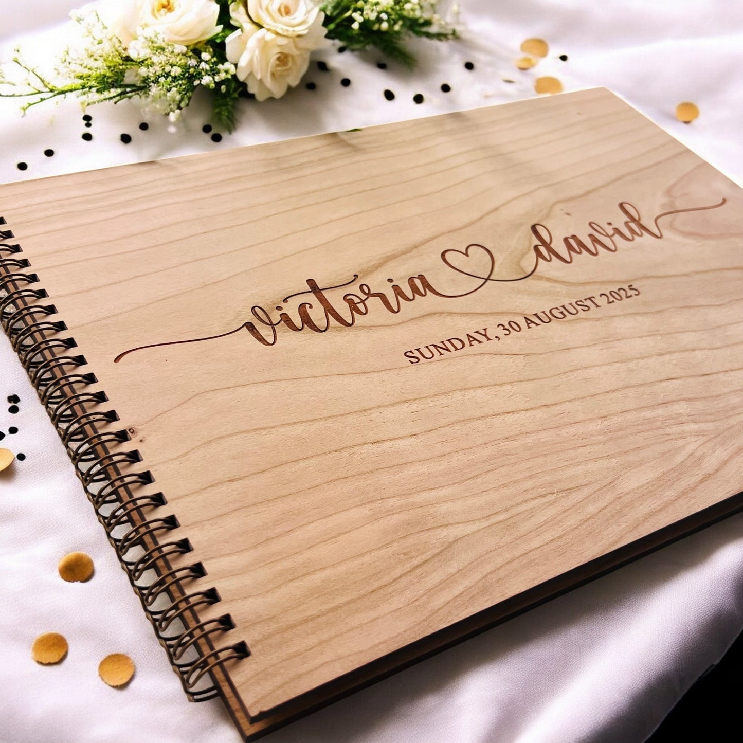 Love Heart Cherry Wedding Guestbook