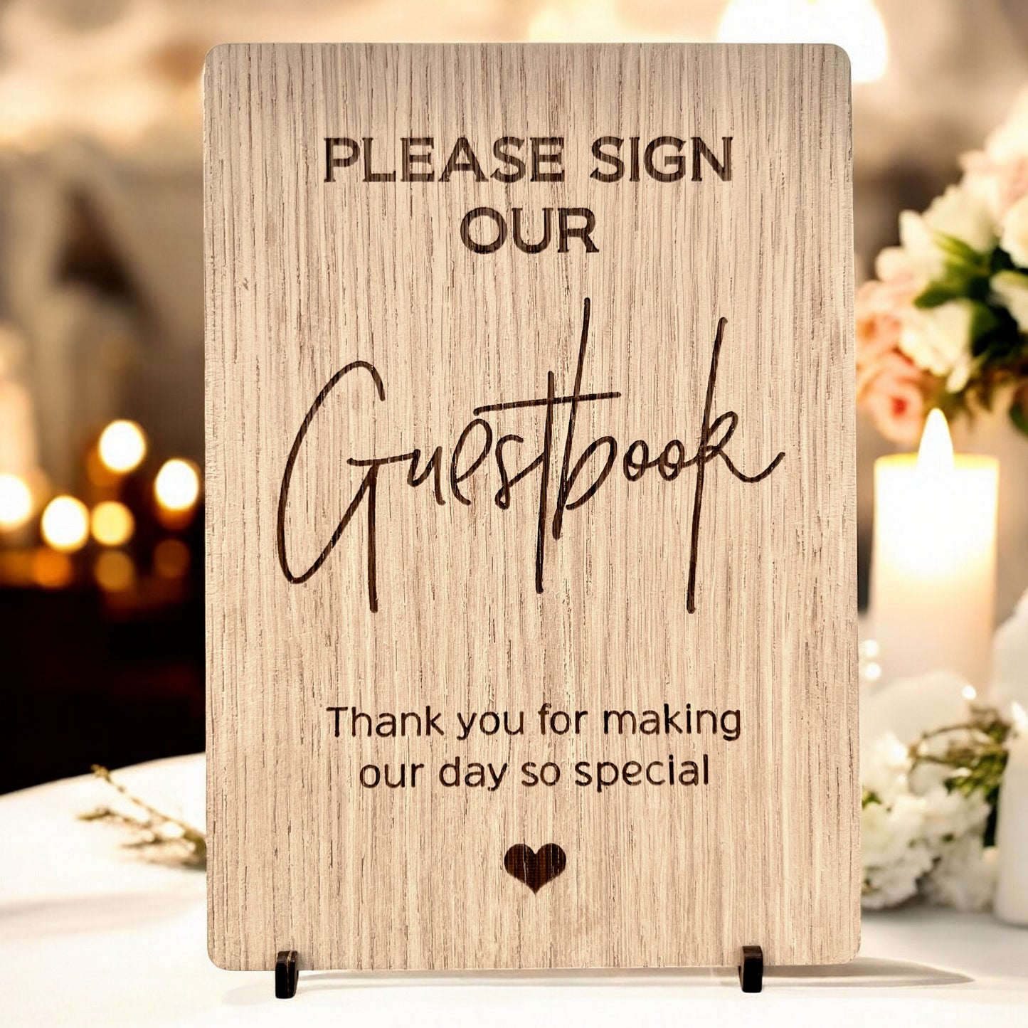 Love Heart Cherry Wedding Guestbook