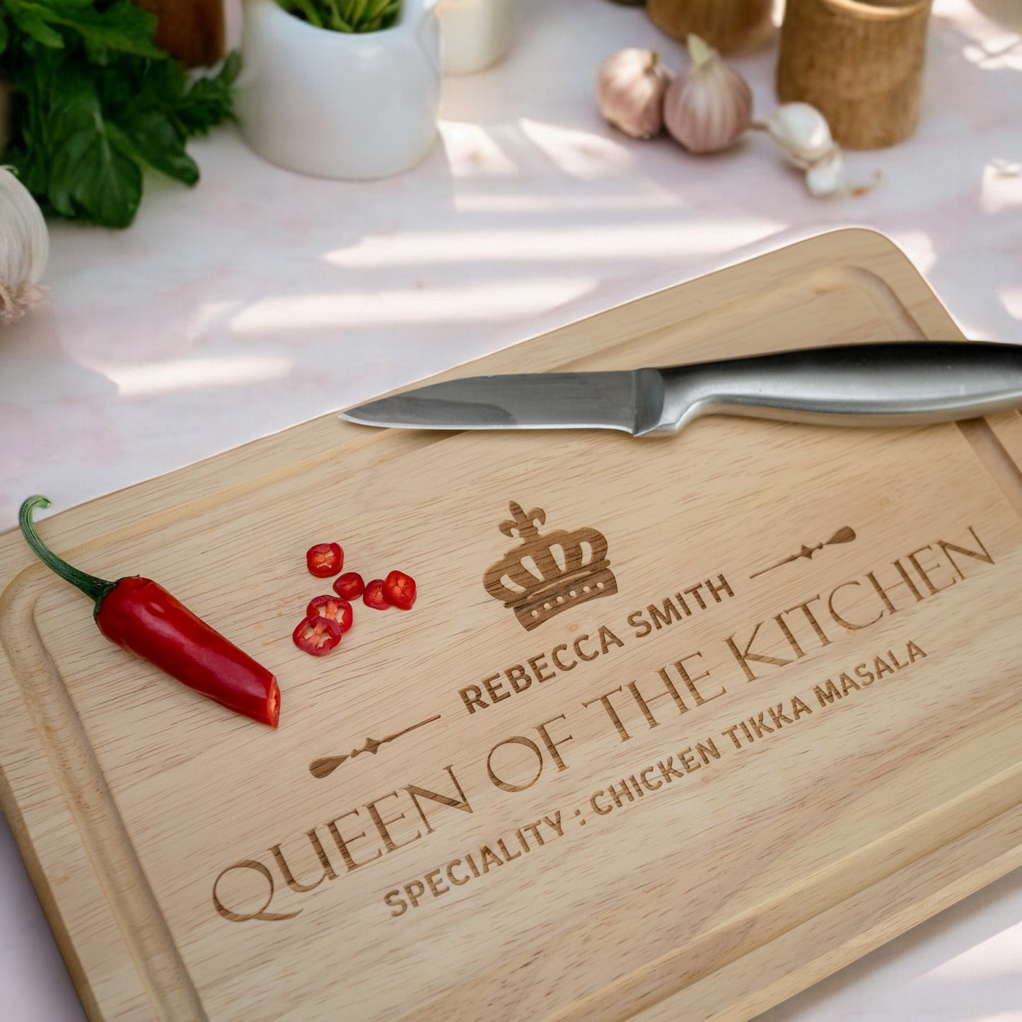 "Queen of the Kitchen" Chopping Board