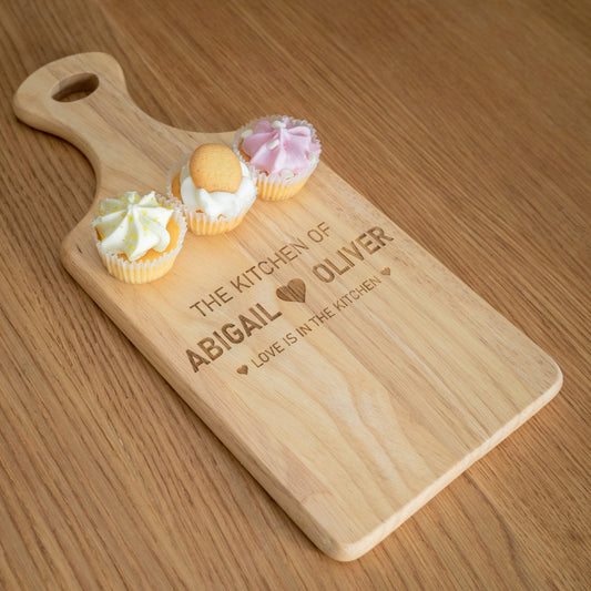 'Love is in the Kitchen' Couple's Serving Board