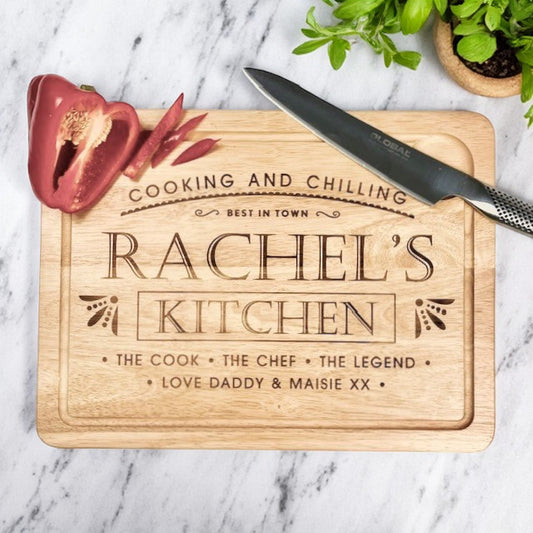 "Chef's Kitchen" Chopping Board