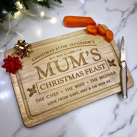 "Christmas Feast" Chopping Board