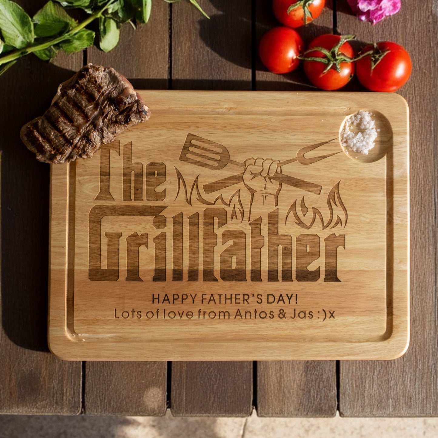 "The Grillfather" Chopping Board
