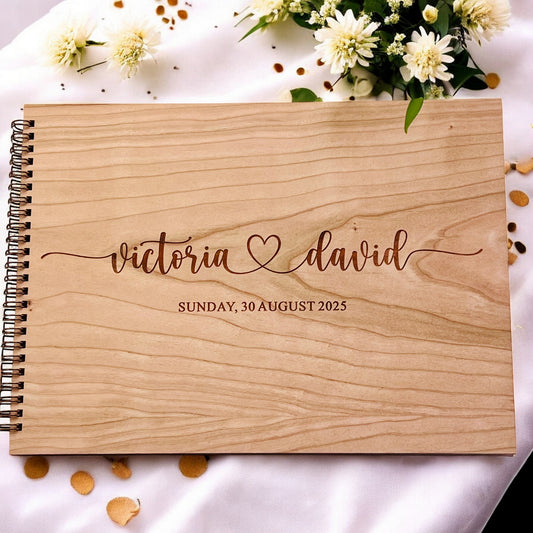Love Heart Cherry Wedding Guestbook